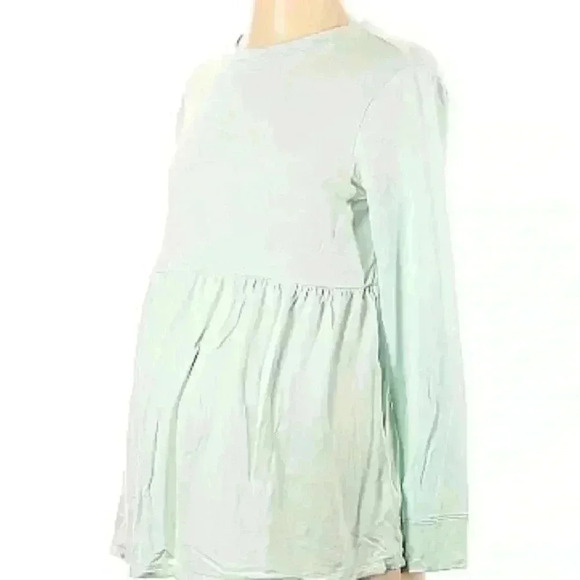 Motherhood maternity  mint green long sleeve top - Picture 1 of 9
